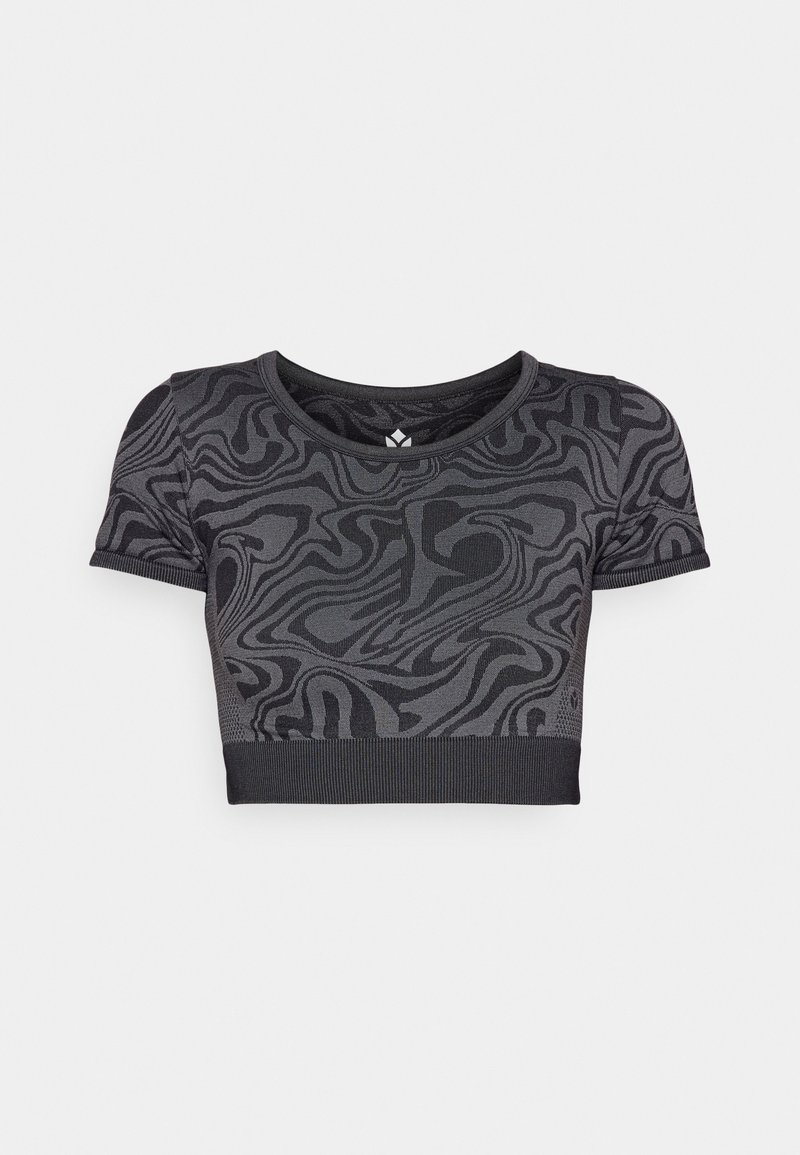 Even&Odd active T-shirt print donkergrijs