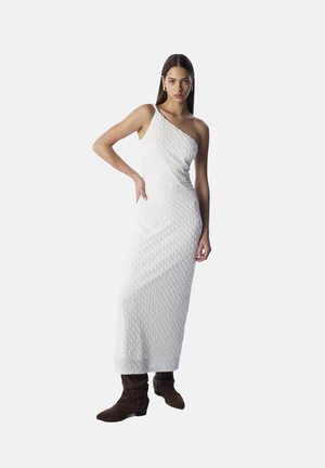ASYMMETRIC SLEEVE  - Maxi dress - ecru