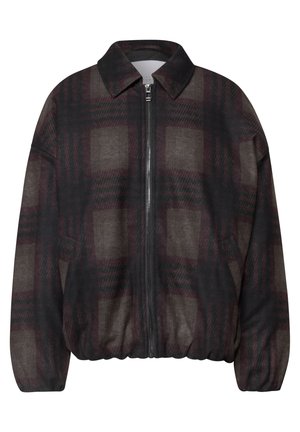 Street One Studio, GEFÜTTERTER BLOUSON MIT KAROMUSTER - Veste mi-saison - charred brown