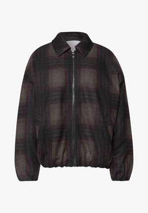 Street One Studio, GEFÜTTERTER BLOUSON MIT KAROMUSTER - Veste mi-saison - charred brown