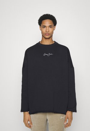 Sean John SCRIPT LOGO LOOSE FIT CREW - Sweatshirt - black