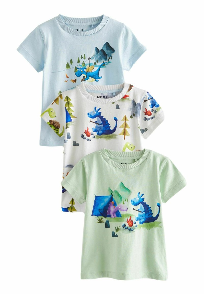 Next SHORT SLEEVE CHARACTER 3 PACK STANDARD - T-shirts print - minerals