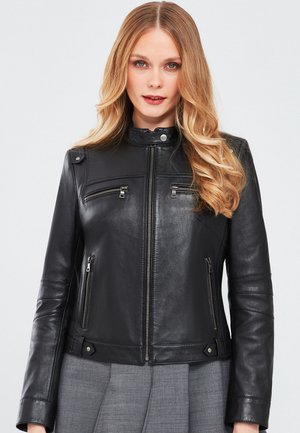 Leather jacket - black