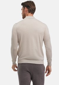 FALKE BASIC NEW MERINO HALFZIP - Maglione - beige mel