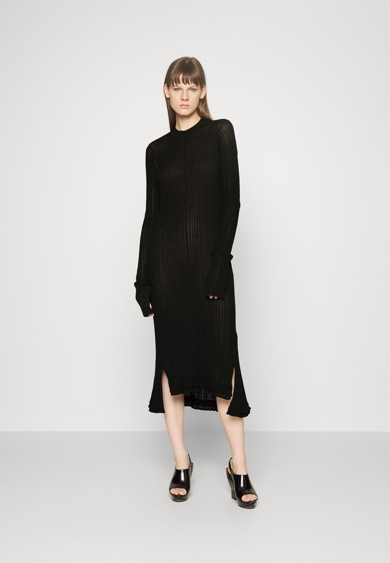 3.1 Phillip Lim SHEER DRESS - Jumper dress - black - Zalando.co.uk