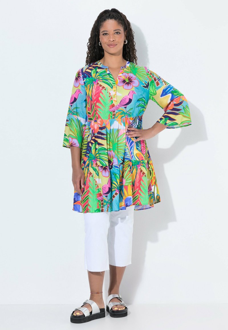 Angel of Style TUNIKA-BLUSE, A-LINIE, DSCHUNGELBLÄTTER, VOLANTS - Tunic ...