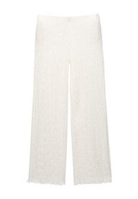 WIDE-LEG CREASED  - Hlače - white