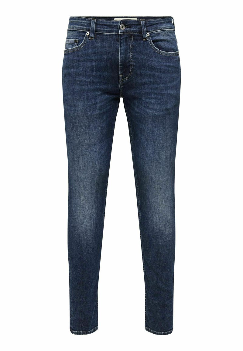 Only & Sons Slim fit jeans donkerblauw denim