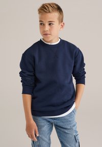 WE Fashion BLUE RIDGE - Športni pulover - navy blue