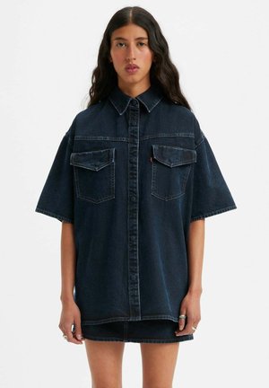 WELLTHREAD WOOD SPRUC - Button-down blouse - blackened spruce