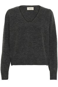 CRTHORA - Striktrøje - dark grey melange
