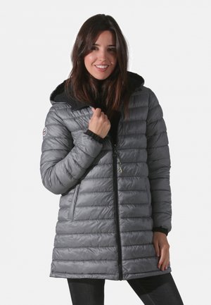 REVERSIBLE - Manteau en duvet - gris   noir