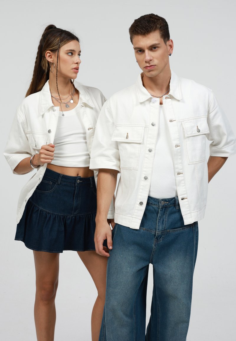 YOURTURN UNISEX DENIM - Overhemd - stone wash
