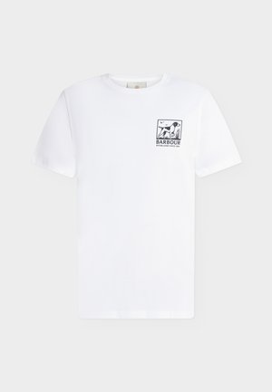 Barbour, BARBOUR SETTER GRAPHIC TAILORED T-SHIRT - T-shirt imprimé - white