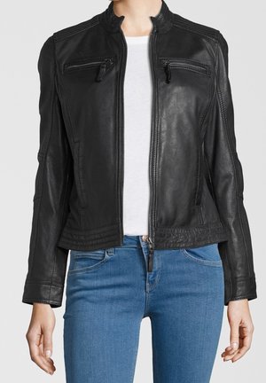 Leren jas - black