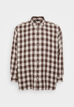 LONG SLEEVE SPORT SHIRT - Hemd - cream/brown