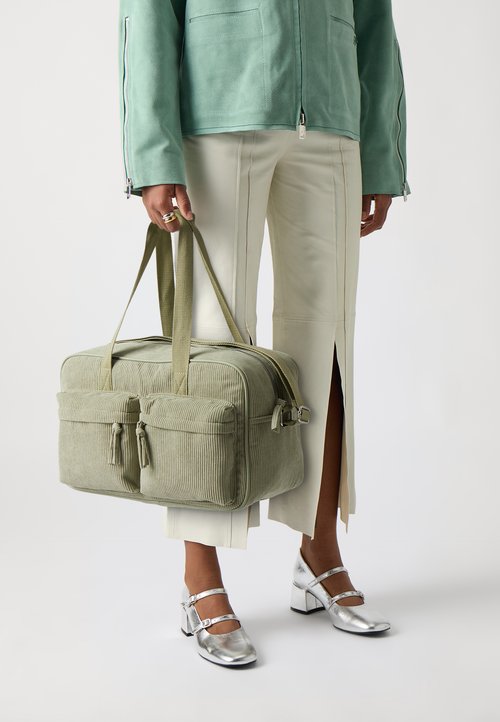Borsa A Tracolla In Velluto A Coste Donna - Grande Capiente Con Tasche Multiple, Per Lavoro, Scuola E Tempo Libero