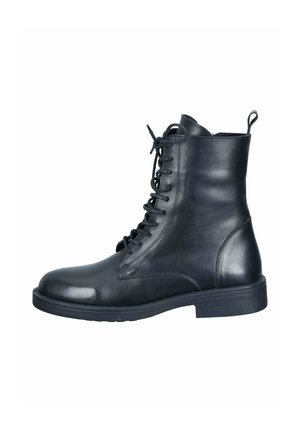 Lace-up ankle boots - schwarz