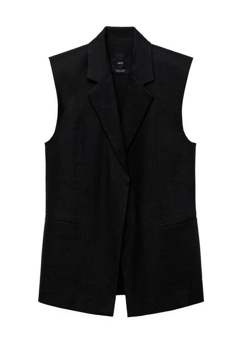 Gilet en tulle brodé perles, T/L (Neu (gemäss Beschreibung)) in nyon
