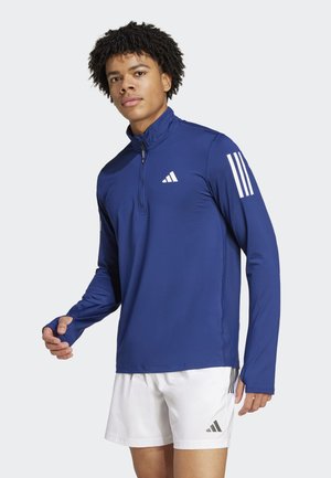 adidas Performance OWN THE RUN HALF-ZIP - Camiseta de manga larga - dark blue