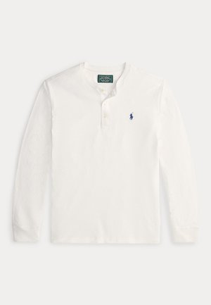 Polo Ralph Lauren, CLASSIC FIT JERSEY HENLEY SHIRT - Longsleeve - white