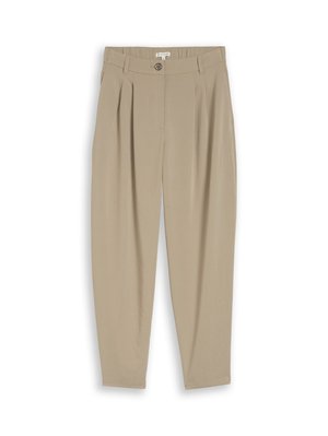 TOM TAILOR, BARREL PANTS - Nohavice - silver olive