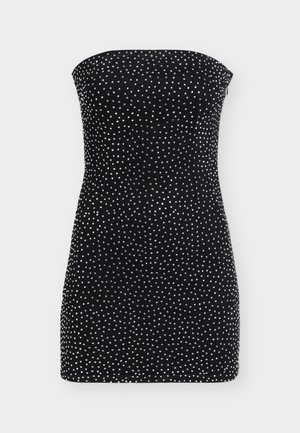 Good American, CRYSTAL STRAPLESS MINI DRESS - Robe de soirée - black