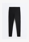 HIGH-RISE COMPRESSIVE ANKLE-LENGTH WITH POCKET - Legíny - black