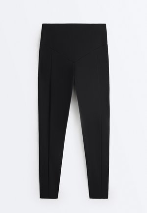 OYSHO COMPRESSIVE POCKET HIGH-RISE 65CM ANKLE-LENGTH 31862254 - Tights - black