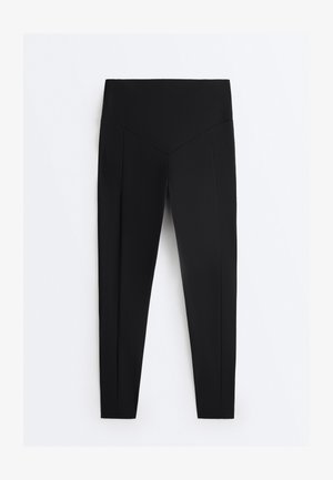 OYSHO, HIGH-RISE COMPRESSIVE ANKLE-LENGTH WITH POCKET - Leggings - black