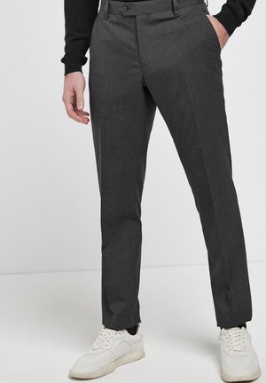 MIX TEXTURED - Chinos - grey