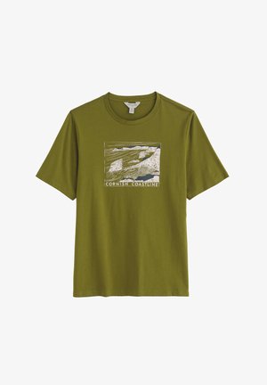 Seasalt Cornwall, SEASALT CORNWALL MIDWATCH T-SHIRT - T-shirt con stampa - green - cornish coastline creek