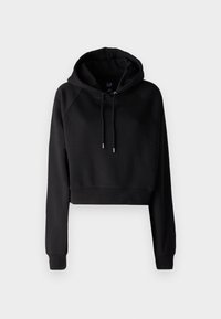 ULTRA CROP HOODIE - Melegítőfelső - true black