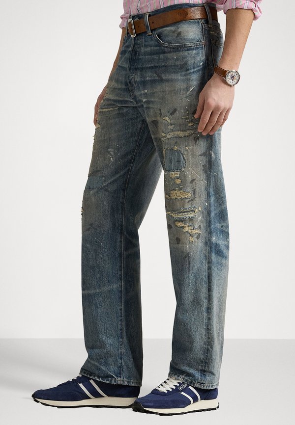 VINTAGE CLASSIC DISTRESSED JEAN - Relaxed fit jeans - down deck3