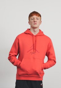 Jordan BASELINE - Jersey con capucha - lobster/(gym red)
