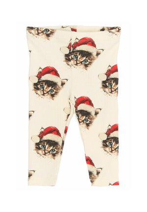 HOLIDAY - Leggings - Pantaloni - gardenia cat aop