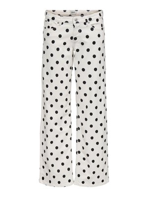 ONLY JEANS MIT WEITEM BEIN ONLJULLES HOHE TAILLE GERADE GESCHNITTEN JEANS - Wide leg - white