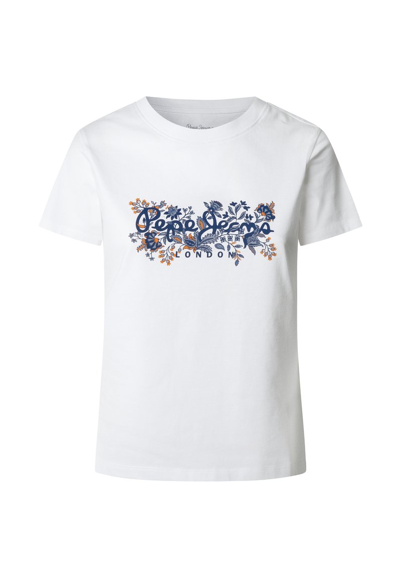 Pepe Jeans T-shirt print wit Pepe Jeans T-shirt print wit