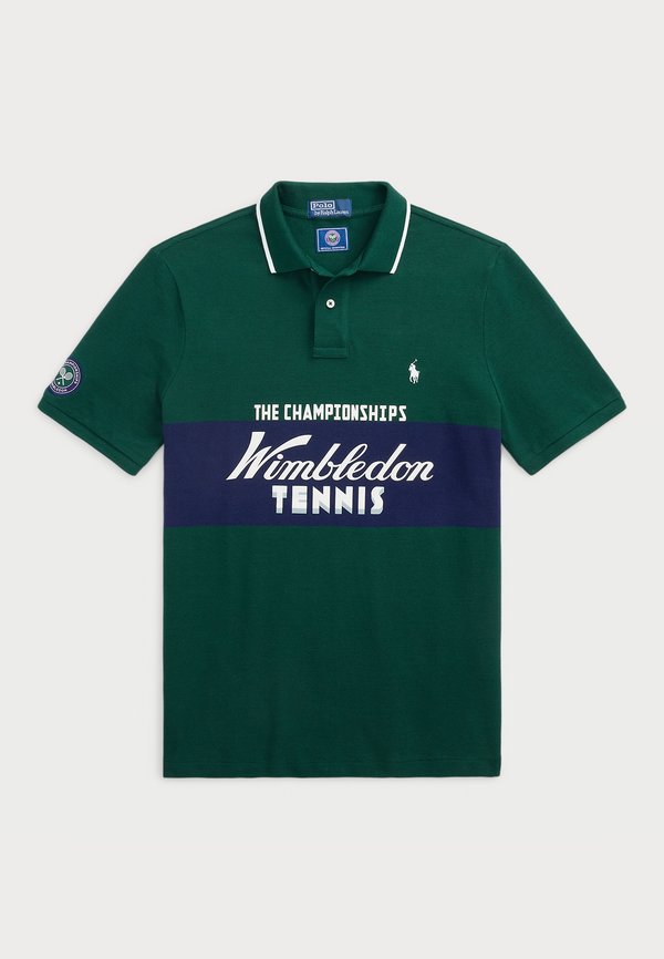 WIMBLEDON CLASSIC FIT LOGO POLO SHIRT - Polo shirt - moss agate multi3