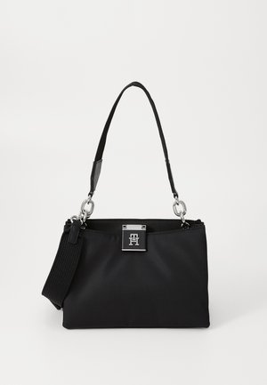 Tommy Hilfiger HER MED SATCHEL  - Handbag - black
