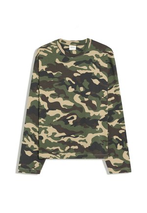Bershka, LONG SLEEVE BOXY-FIT - PRINT T-SHIRT - T-shirt à manches longues - multi-coloured