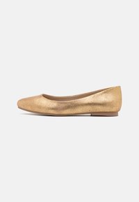 LEATHER - Ballerina's - gold