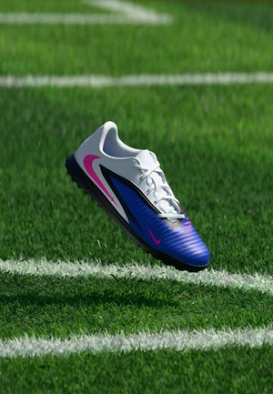 Nike Performance JR PHANTOM 6 LOW CLUB TF UNISEX - Botines de fútbol para terreno firme - racer blue/pink blast/white