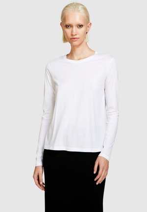 Sisley CREW NECK - T-shirt à manches longues - white