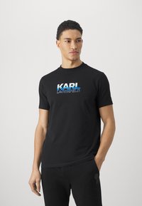 KARL LAGERFELD CREWNECK - Marškinėliai su spaudiniu - black