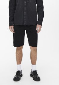 Only & Sons ONSAVI PK 1899 NOOS - Denim shorts - black denim