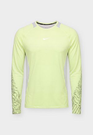 Nike Performance, STRIDE - Блуза с дълги ръкави - light lemon twist/grey fog