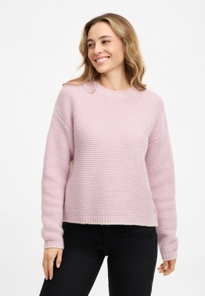 Frieda & Freddies, PULLOVER MIT ZOPFSTRICKDETAIL - Strickpullover - rose garden