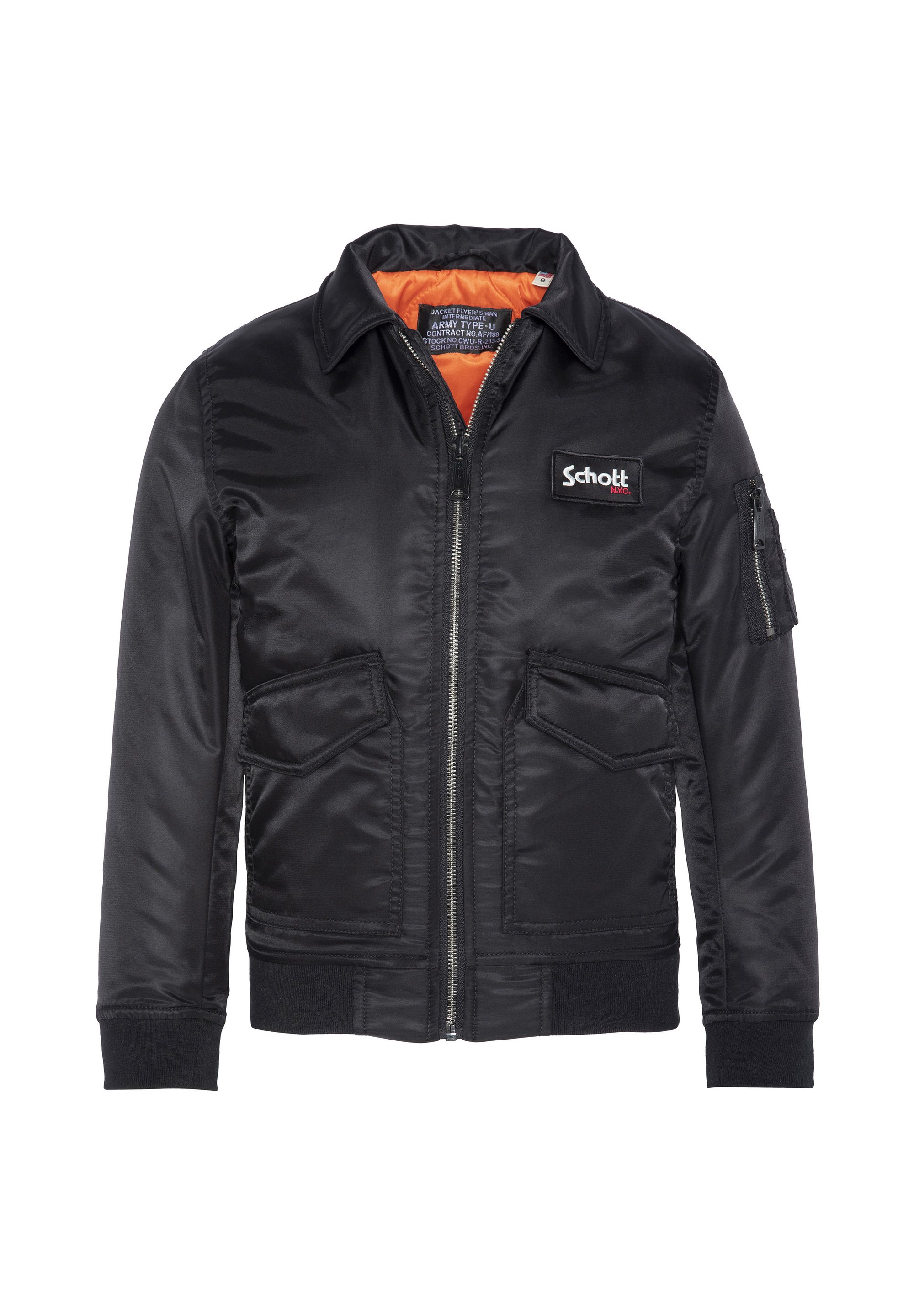 Schott CLASSIQUE Bomber Jacket noir/black Zalando