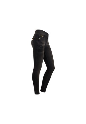 N.O.W.® YOGA DENIM - Jeans Skinny Fit - jeans nero cuciture in tono